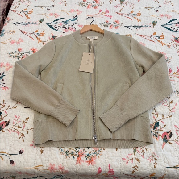 LA VILA MILANO Women's Olive Bomber Jacket - Picture 10 of 10